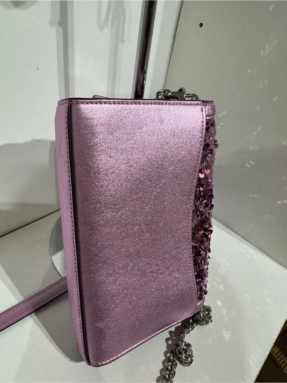 Coach Lavender Sequin Crossbody Bag